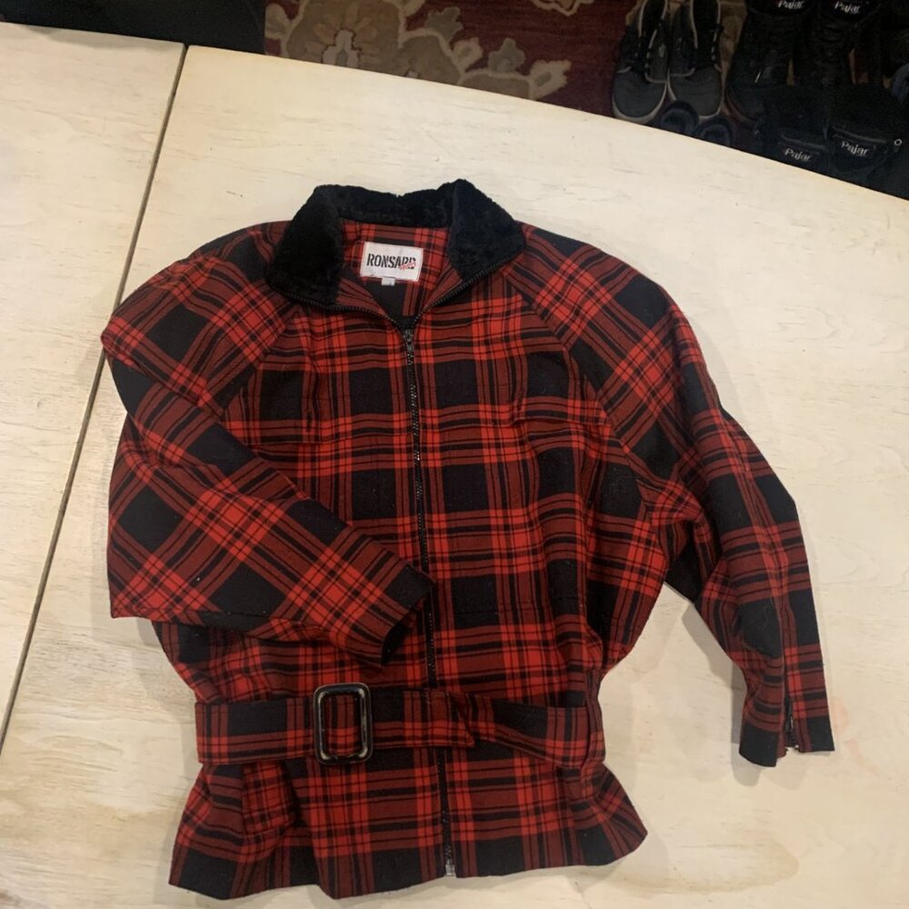 Vintage Ronsard Jacket Plaid
